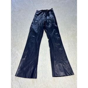 Commando Faux Leather‎ Dark Blue Flare Leggings Size Medium